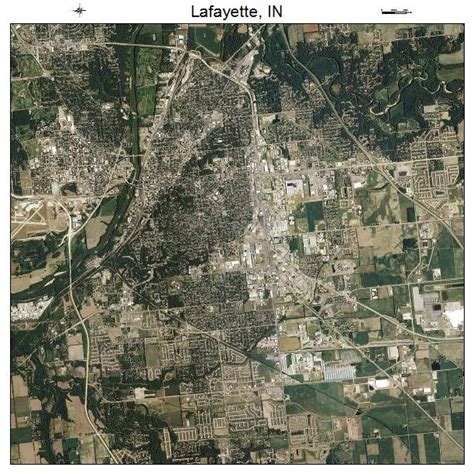 Aerial Photography Map Of Lafayette In Indiana