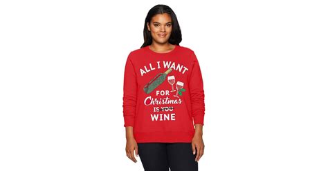 Just My Size Womens Ugly Christmas Sweatshirt Funny Ugly Christmas Sweaters For Women On