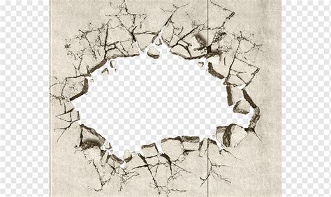Animated Cracked Wall Illustration Painting Drawing Wall Land Crack
