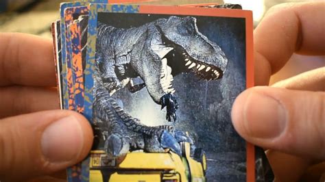 Jurassic Park Trading Card Collection Asmr Video Youtube