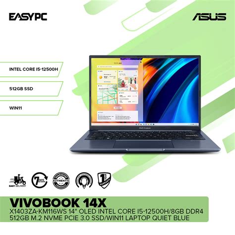Easypc Asus Vivobook 14x X1403za Km116ws 14 Oled Intel Core I5 12500h
