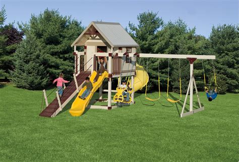 Kids Swing Sets Vinyl Playsets And Swing Sets Playsets For Kids