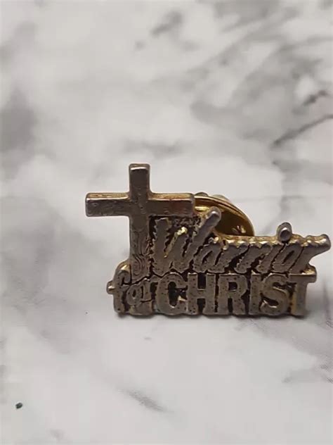 Vintage Warrior For Christ Lapel Pin Hat Lanyard Pins Tie Tack 1500