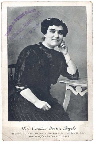 Aluna brilhante e médica de reconhecido valor, carolina beatriz ângelo. Mulher Portuguesa - Álbum de Fotos do Século XX: 1911