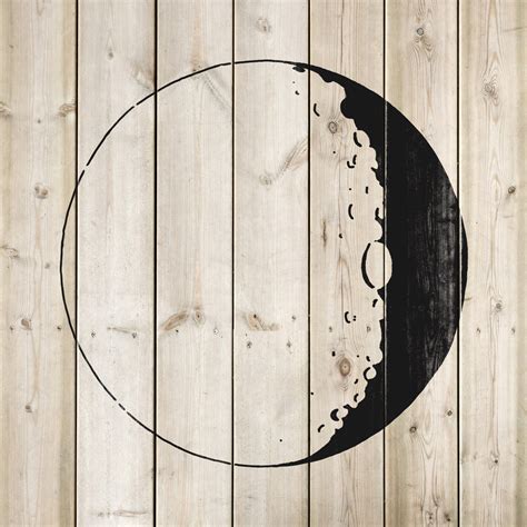 Moon Stencil Reusable Stencils At Affordable Prices Stencil Revolution