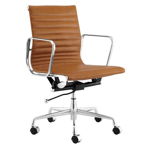 Get the best deals on eames leather office chairs. ErgoDuke Eames Replica Low Back Ribbed Leather Management ...
