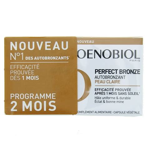 Oenobiol Perfect Bronze Autobronzant Peau Claire 2x30 Capsules