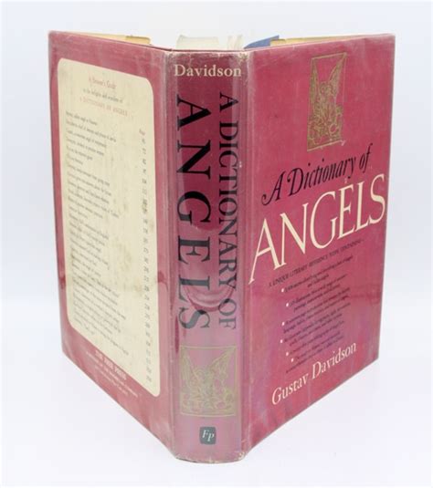 A Dictionary Of Angels By Gustav Davidson Crucible Books