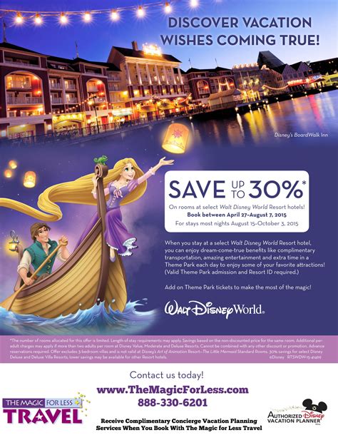 Special Offers And Discounts For Walt Disney World Vacations The