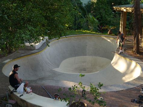 Try these backyard landscape ideas for a sloped, shady or boring backyard. back yard skatepark | BACKSIDE TAILGRAB Costa Pool ...