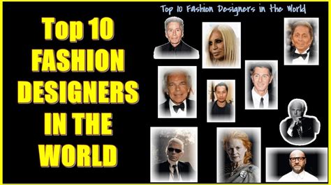 Most Famous Fashion Designers Of All Time