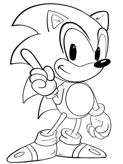 Dibujo De Sonic Para Colorear Dibujos Para Colorear Reverasite