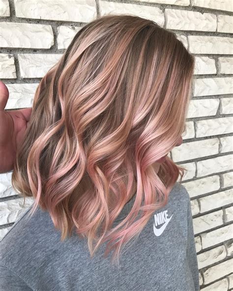 rose gold ombre hair color for short hair latest trend hair color ideas for short hair