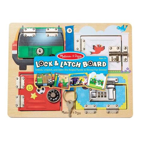 Melissa And Doug Lock And Latch Board Play Sets And Play Food Michaels