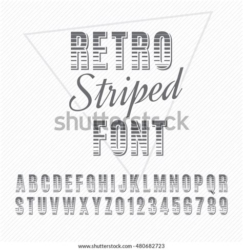 Retro Alphabet Vector Font Type Letters Stock Vector Royalty Free