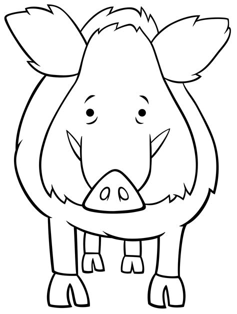 Wild Boar Coloring Pages Coloring Home