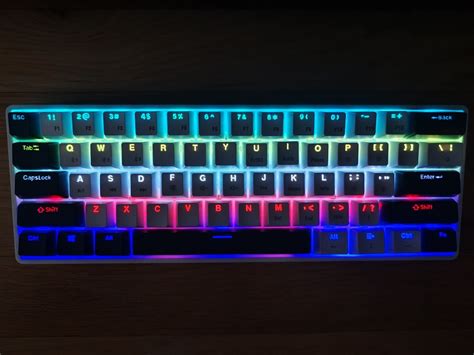 Mechanical Keyboard Meta RGB Tri Mode Blue Switch Computers Tech Parts Accessories