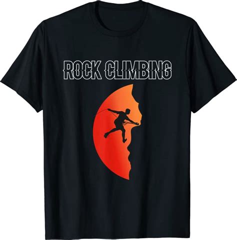 Funny Outdoor Sports Tees Rock Climbing Graphic T Shirt Clothing Shoes And Jewelry