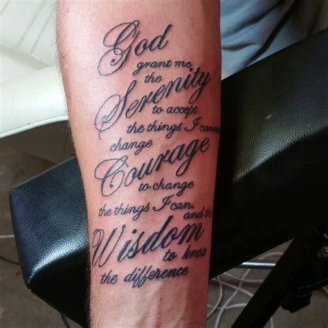 Tattoo Uploaded By Andrew Echols • Serenity Prayer • Tattoodo