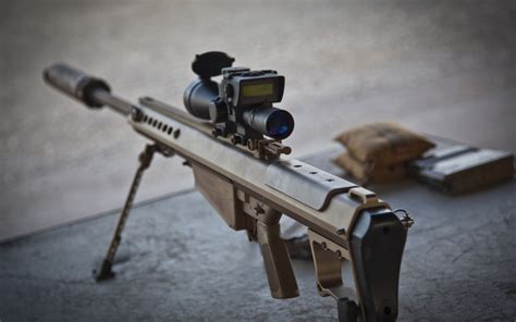 Barrett M82 Sniper Rifle Wallpaper For Widescreen Desktop Pc 1920x1080 Full Hd