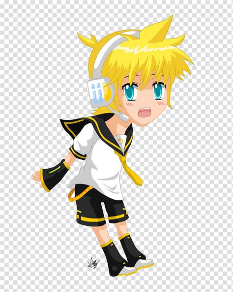 Shota Yellow Haired Anime Character Transparent Background PNG Clipart