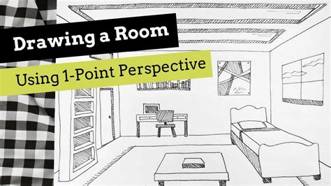 How To Draw A Room Using 1 Point Perspective Step By Step Tutorial For