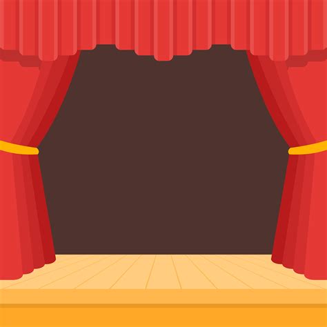 Cartoon Show Red Curtain Stage Background Material Background Cartoon