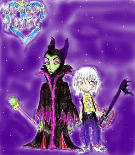 Riku And Maleficent Kingdom Hearts Fan Art 13816603 Fanpop