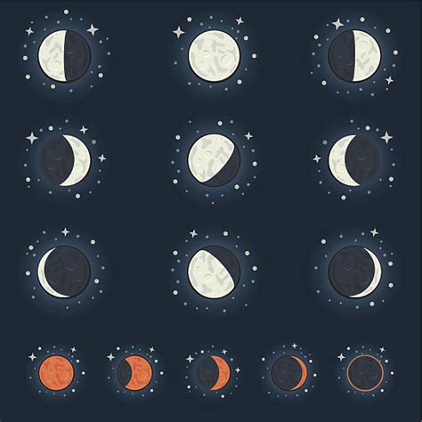 Royalty Free Waxing Moon Clip Art Vector Images And Illustrations Istock