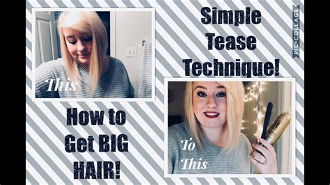 How To Get Big Hair Teasing Method I Use Youtube