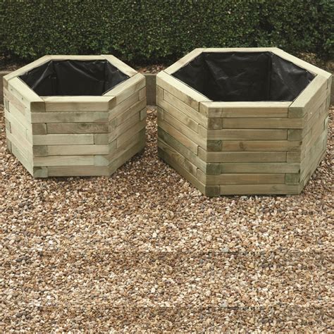 Hexagonal Garden Planter 2 Pack Readymade Free Delivery Pressure