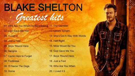 Blake Shelton Greatest Hits Full Live Blake Shelton Best Songs YouTube Music