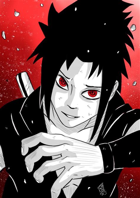 Illustration Sasuke Uchiha Naruto Shippuden Fan Art Uchiha