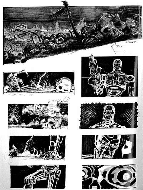 Terminator 2 Judgement Day Storyboards By Philip Norwood Steve Berg