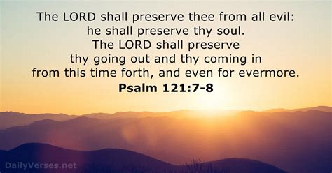 psalm 121 7 8 bible verse kjv