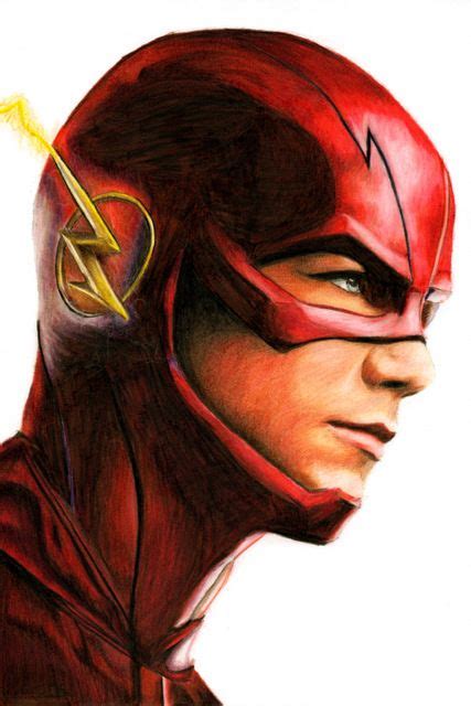 Draw the hair on top of the head. The Flash Grant Gustin CW Tv show by bclara88 | Flash ...