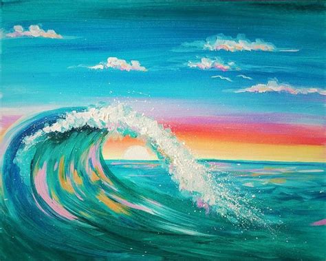 Colorful Wave Sat Feb 29 7pm At Westminster Wave Painting