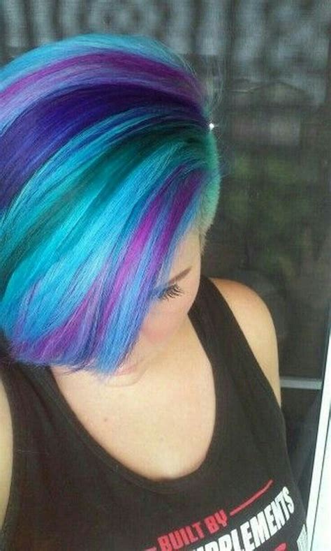 Pin By Siriuslyinsane On Hair Inspiration Vivid Hair Color Funky Hair Colors Hair Styles