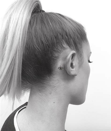 11 Tiny Tattoo Ideas For Behind Your Ear From Celebrity
