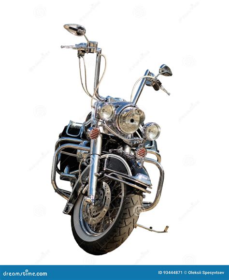 Vintage Motorcycle On White Background Stock Image Image Of