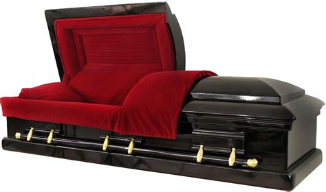 Black Mahogany With Red Velvet Casket Gothic Furniture Gothic House