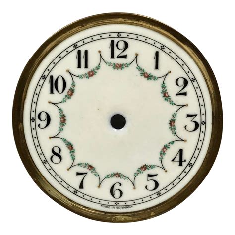 Vintage German Porcelain Hand Painted Clock Face Chairish