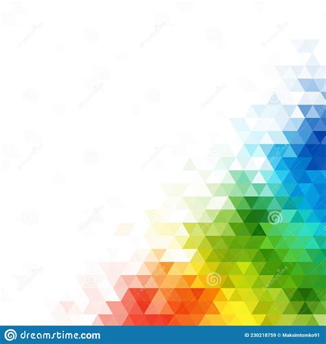 Abstract Background Consisting Of Colorful Triangles Eps 10 Stock