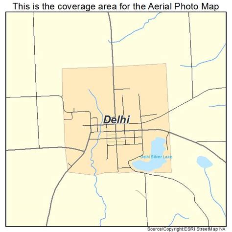 Aerial Photography Map Of Delhi Ia Iowa