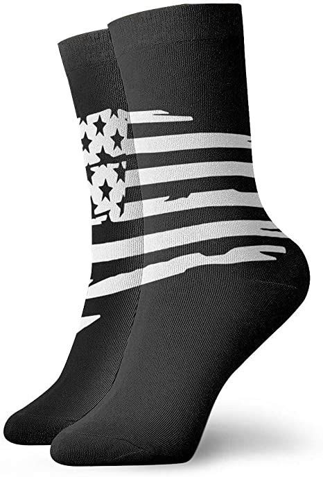 American Flag Casual Crew Socks Breathable Athletic Ankle Running Socks