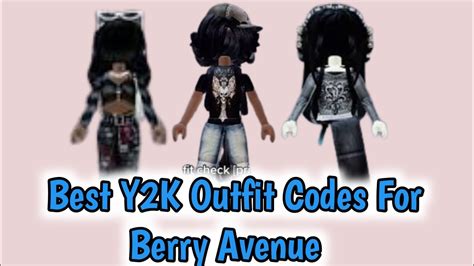 Best Y2k Outfit Codes For Berry Avenue 2024 Aesthetic Roblox Y2k