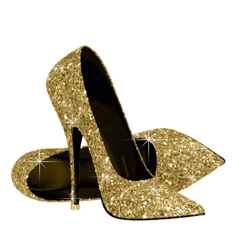 Gold Glitter High Heel Shoes Cutout Zazzle Gold High Heels Gold High Heel Shoes Glitter