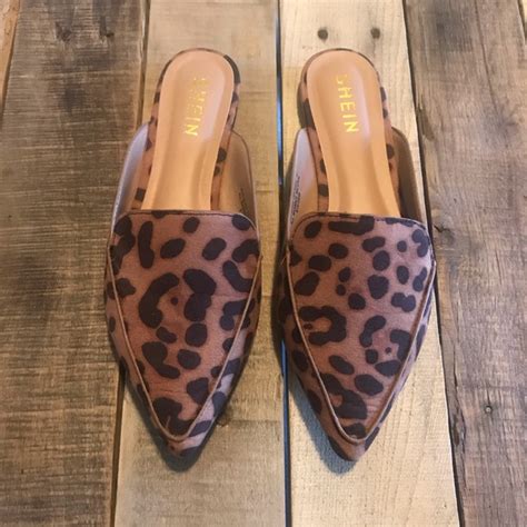 Shein Shoes Leopard Print Mules Poshmark