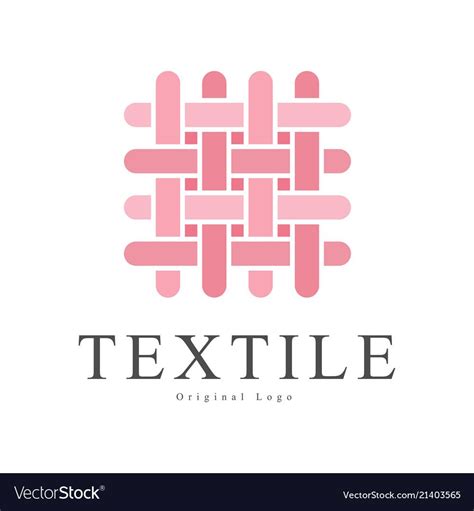 Textile Original Logo Design Creative Sign Vector Image On Vectorstock