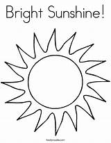 Sunshine Coloring Bright Built California Usa sketch template